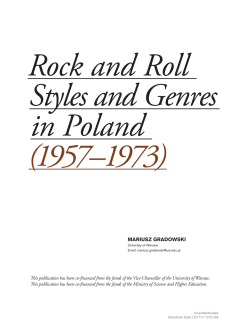 Mariusz Gradowski This publication has been co
