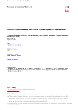 Estimating modal instability threshold for photonic crystal rod fiber