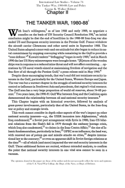 Chapter II (The Tanker War, 1880-88)