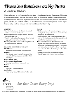 Eat Your Colors Every Day! - Produce For Better Health Foundation