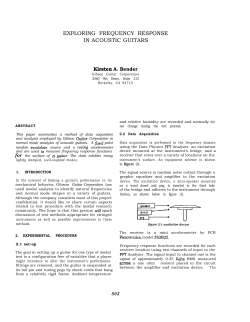 exploring frequency response in acoustic guitars