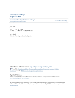 The Chief Prosecutor - Digital USD