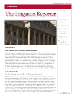 The Litigation Reporter