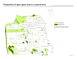 Proportion of open space that is a natural area