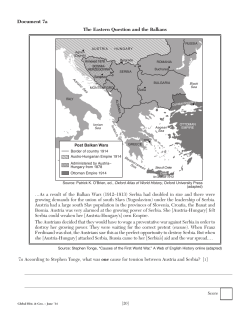 The Balkan Powder Keg DBQ