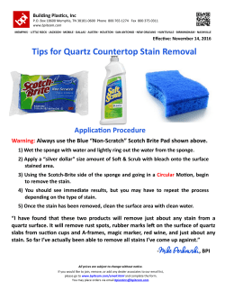 Quartz Stain Removal Tips