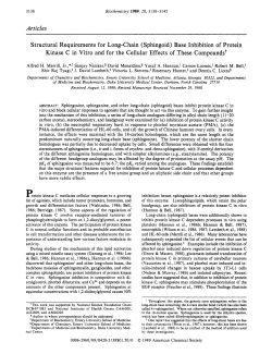 Structural Requirements for Long-chain (Sphingoid)