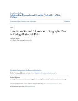 Discrimination and Information: Geographic Bias in College