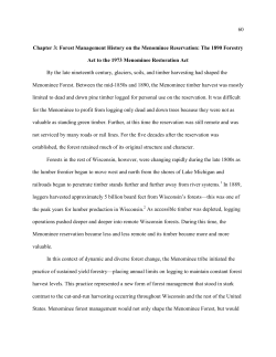 Chapter 3: Forest Management History on the