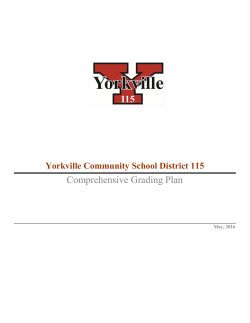 Comprehensive Grading Plan