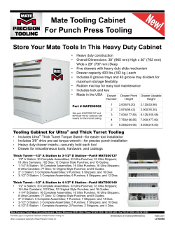 LIT00350 Tooling Cabinet Punch Press