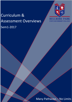 2017-Curriculum and Assessment Overviews-Sem1-2017