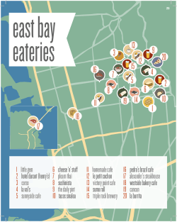 1 little gem 2 hotel durant (henry`s) 3 corso 4 la val`s 5 sunnyside