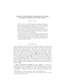 SMALL CANCELLATION LABELLINGS OF SOME INFINITE