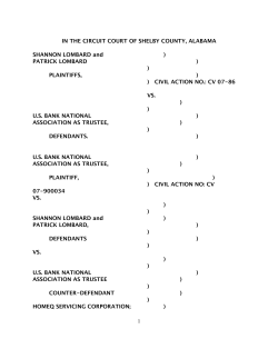 Alabama Slander of Title etc amendedcomplaint