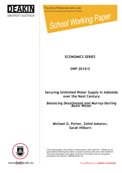 ECONOMICS SERIES SWP 2015/3 Securing Unlimited