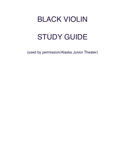 black violin study guide - Lancaster Performing Arts Center