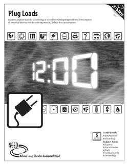 Plug Loads - Mathematics and Statistics Awareness Month
