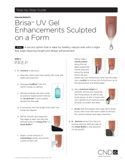 Brisa™ UV Gel Enhancements Sculpted on a Form
