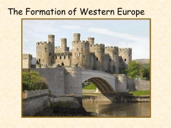 The Formation of Western Europe