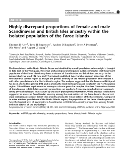 Highly discrepant proportions of female and male