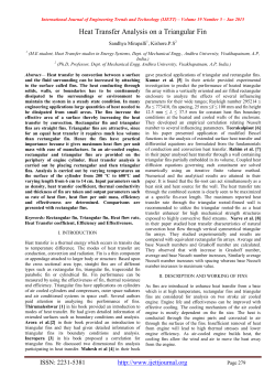 Heat Transfer Analysis on a Triangular Fin