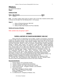 History - Government College University Faisalabad