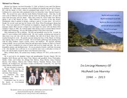 Michael Lee Murray - Kinkade Funeral Chapel