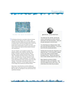 Hispanic culture - Children`s Community Health Plan