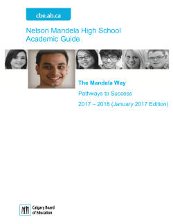 Nelson Mandela Academic Guide