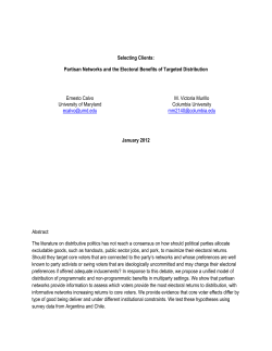 Partisan Networks and the Electoral Benefits of Targeted Distribution
