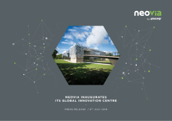 Neovia iNaugurates its global iNNovatioN ceNtre