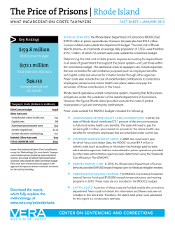 The Price of Prisons |Rhode Island
