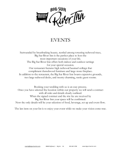events - Big Sur River Inn