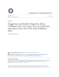 Tseggai Isaac and Andrew Targowski, African Civilization in the 21st