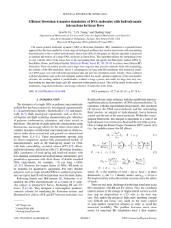 Efficient Brownian dynamics simulation of DNA molecules with