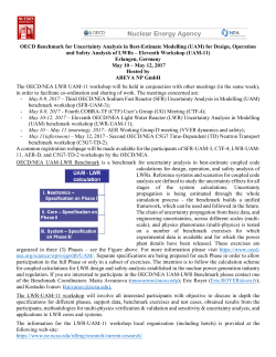 OECD Benchmark for Uncertainty Analysis in Best