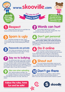 Don`t go there Shout out Do it online Spam is ugly Words can hurt