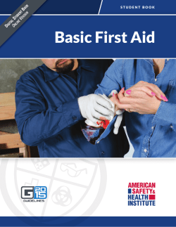 Basic First Aid - Emergency Medical Consultants, Inc.