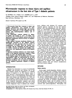 Microvascular Response to Tissue Injury and Capillary