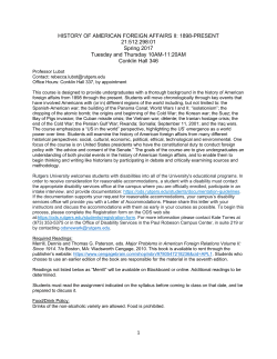 American Foreign Affairs II