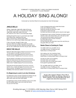 Christmas Carol Lyrics - Community Chorus Project