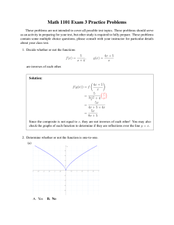Math 1101 Exam 3 Practice Problems