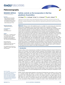 Salinity controls on Na incorporation in Red Sea planktonic