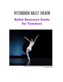 Ballet Resource Guide - Pittsburgh Ballet Theatre