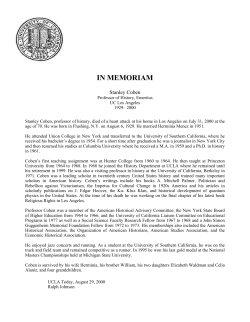 in memoriam - University of California