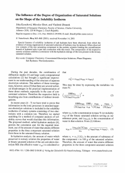 The Influence of the Degree of Organization of