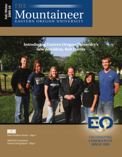 inside - Eastern Oregon University