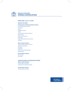 Faculty of Arts insert