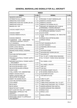 GENERAL MARSHALLING SIGNALS FOR ALL AIRCRAFT